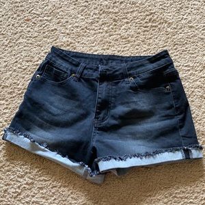 Born primitive stretchy jean shorts